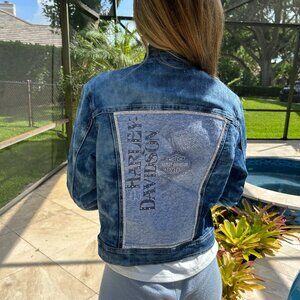 Vintage Harley Davidson Denim Jacket